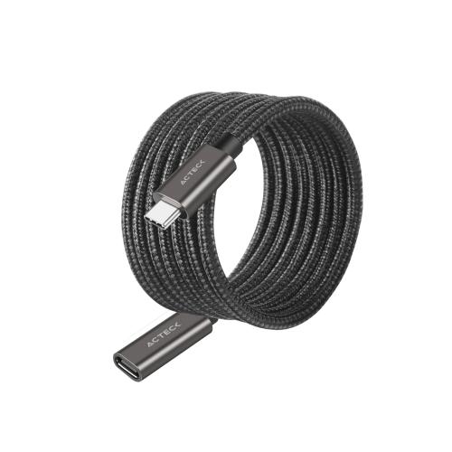 able Extensión  Linx Plus CE414 Acteck Advance Series Cable Extensión USB C a USB C 3.1 - Largo 60cm, Macho a Hembra