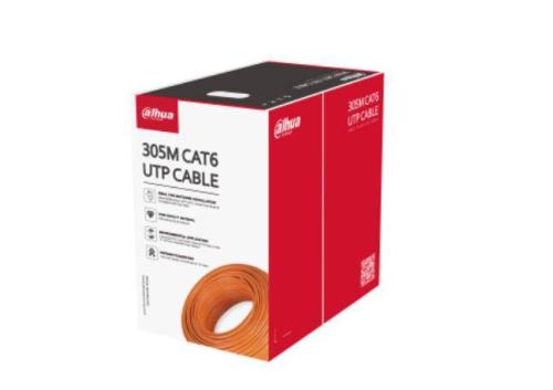 Bobina De 305Mts De Cable Utp DH-PFM922I-6U-C-white Cat6/ Aluminieum/ Color Blanco/ Cubierta Retardante De Flama Con Certificacación Ansi/ Ul Cm/ Ideal Par -