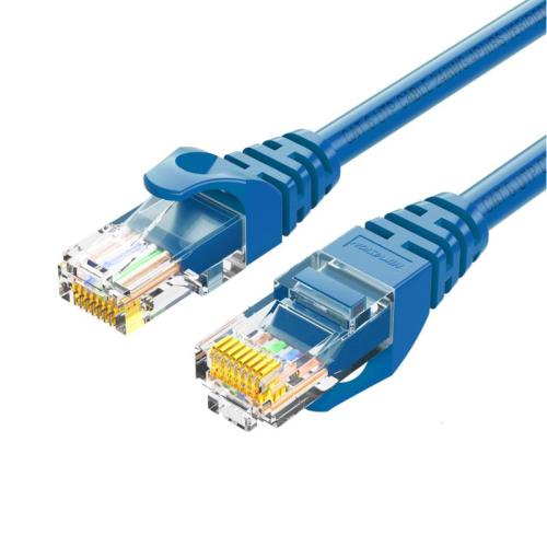 Cable de Parcheo (Patch Cord)/ UTP 100  cobre/ Cat. 6 (24 AWG)/ 1 Metro/ Color Azul/ Ideal para PoE+/ Interior -
