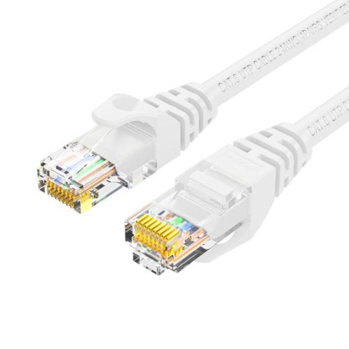Cable de Parcheo (Patch Cord) / UTP 100  cobre/ Cat. 6 (24 AWG ) / 2 Metros / Color blanco / Ideal para PoE+ / Interior -