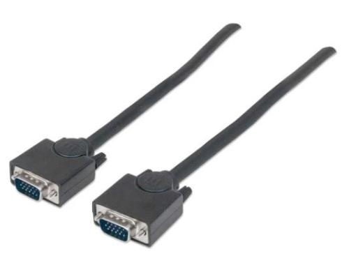 311748 Cable SVGA HD15 macho a HD15 macho - de 3.0m Color Negro, Completamente blindado para reducir la interferencia EMI.
