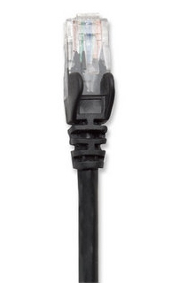 Cable de red UTP - Cat6, 2m (7ft), 100  Cobre, Contactos chapa de oro, Cable Patch Negro INTELLINET 342063