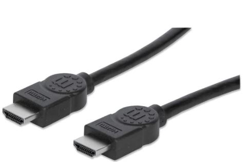 323246 Cable HDMI Macho a Macho - Blindado, Negro, 10 m; Con canal Ethernet, Canal de Audio de Retorno, Vídeo en 3D y Color Profundo.