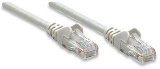 Cable de red UTP - Cat5e, 4.2m (14ft), 100  Cobre, Contactos chapa de oro, Cable Patch Gris INTELLINET 319812
