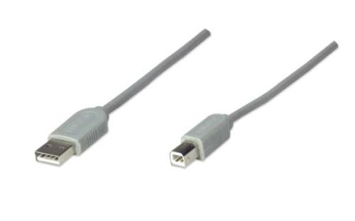 341028 CABLE usb para impresora; 5m color Gris. USB 1.1 tipo A macho a USB 1.1 tipo B macho. -