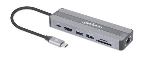 153928 ESTACION DOCKING PARA CONEXION USB-C 7 EN 1 CON CARGA DE ENERGIA -