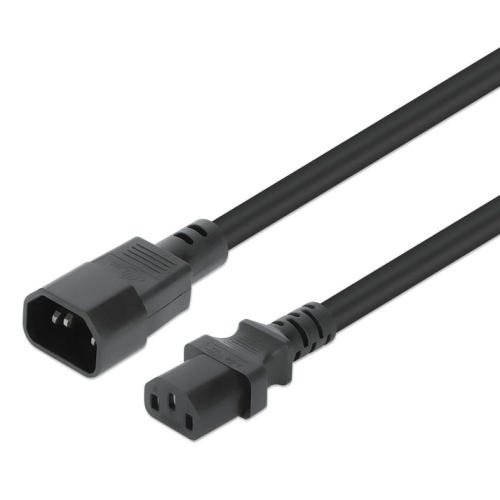 Cable de alimentación MANHATTAN 352680 - C13 coupler, Hembra / Macho, 5 m, Negro, 250 V