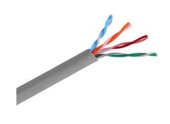 Bobina SAXXON OUTP5ECCA305G - 305 m, Gris, CAT5e, Núcleo de aluminio recubierto de cobre
