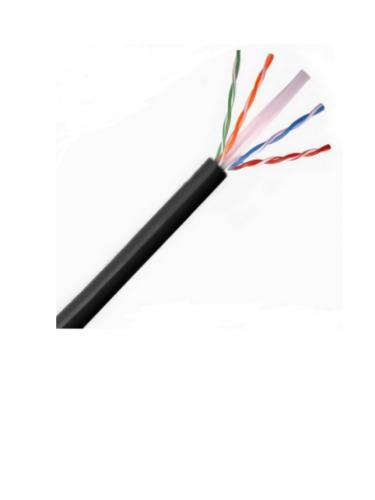SAXXON OUTP6COP305NE - Bobina de cable UTP Cat6 100  cobre - 305 metros, exterior, con cubierta LDPE, 4 pares, cumple con ISO/IEC 11801 Ed2, EIA/TIA568