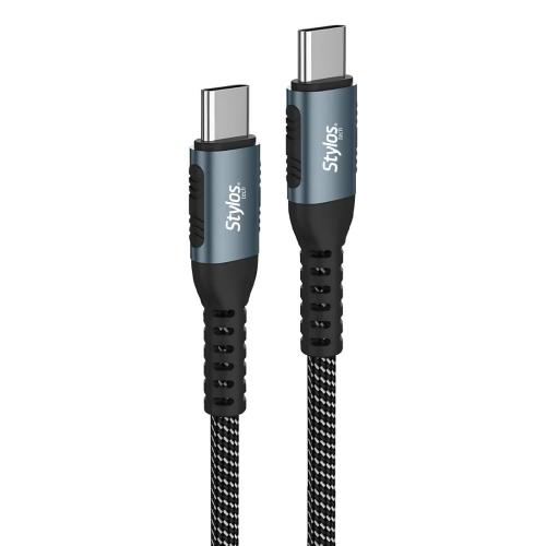 Cable Tipo C Stylos 100W 2m Negro -