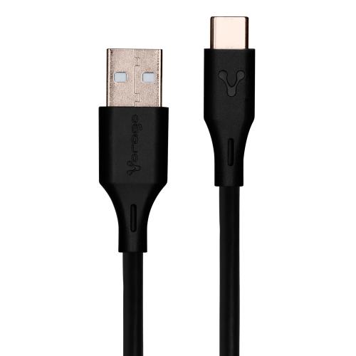 CABLE VORAGO CAB-C02B USB- TIPO C 2 METROS NEGRO -