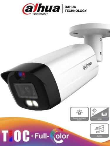 DAHUA HAC-ME1809TH-A-PV - Cámara Bullet TiOC 4k/ Lente de 3.6mm/ Luz de 40 Mts/ Micrófono Integrado/ 1 Salida de Alarma/ Soporta: CVI/TVI/AHD/ IP67/ -