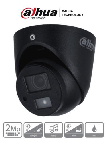 DAHUA HAC-HDW1231G-A - Cámara Mini Domo de 2 Mp/ Super Adapt / 2.8mm/ 102° de Apertura/ Microfono Integrado/ WDR Real de 130 dB/ IR de 20 Mts/ IP67 -