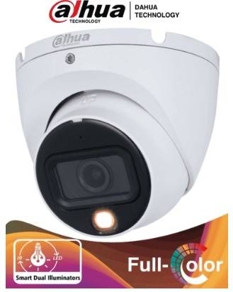 DAHUA HAC-HDW1801TLM-IL-A - Camara Domo 4k/ Dual Inteligente + Full Color/  2.8mm/ 106°/ 20 Mts IR y Visible/ Super Adapt/ Microfono - IP67