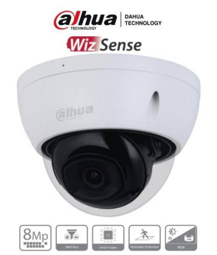 DAHUA IPC-HDBW2841E-S -Cámara IP Domo Antivandálica 4k/ 8 Megapíxeles/ Lente de 2.8mm/ 106 Grados de Apertura/ IR de 30 Mts/ Video analíticos con IVS/ -