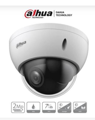 DAHUA SD22204DB-GC - Cámara PTZ Mini Domo Antivandálica de 2 Megapíxeles/ analógica / 4X de Zoom Óptico/ IP66/ IK10/ Starlight/ HLC/ 30FPS/ 3DNR -