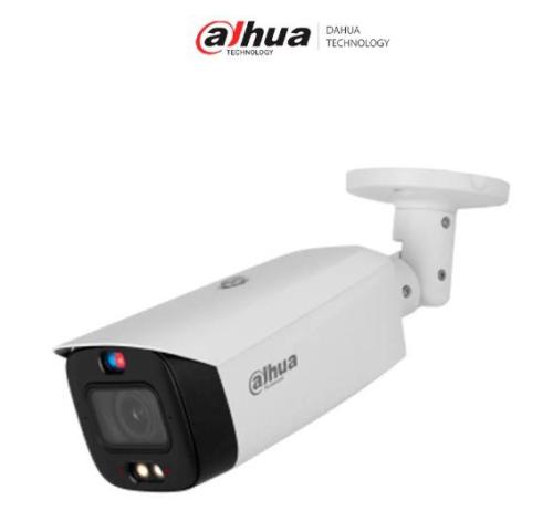 DAHUA DH-IPC-HFW3849T1-AS-PV-V2 - Cámara IP Bullet TiOC 4k/ 8 Mp - 2.8mm/ Dual/ 30 Mts IR/ Sirena y Estrobo /Micrófono, Ranura MicroSD/ PoE