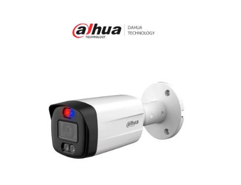 DAHUA HAC-ME1809TH-A-PV-S2 - Cámara Bullet TiOC 4k/ Disuasión Activa/ Full Color/ Estrobo Azul y Rojo/ 3.6mm/ 40 Mts/ Micrófono Integrado/ IP67 -