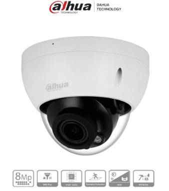 DAHUA DH-IPC-HDBW2841R-ZS - Cámara IP Domo Antivandálica de 8MP - lente motorizado 2.7-13.5mm, IR 40m, IA WizSense, Starlight, PoE, WDR, H.265+, IP67, IK10