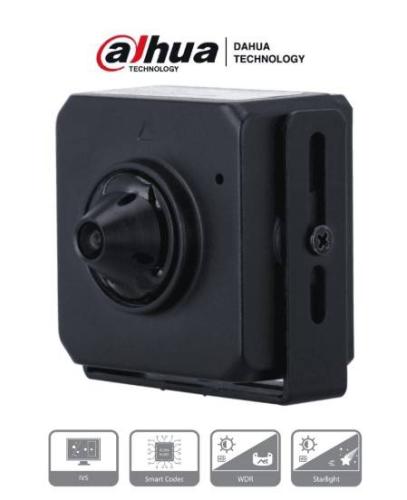 DAHUA IPC-HUM4231S-L4 - Camara IP Pinhole de 2 Megapixeles/ Lente de 2.8mm/ 96 Grados de Apertura/ Microfono Integrado/ H.265/ 1 E S de Audio/ WDR -