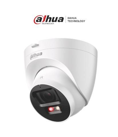 DAHUA IPC-HDW2549T-S-PV - Cámara Domo IP de 5 Mp/ 30 M Dual Inteligente/ Disuasión activa/ 2.8mm/ SMD+/Audio dos Vías/ IP67/ Ranura MicroSD -