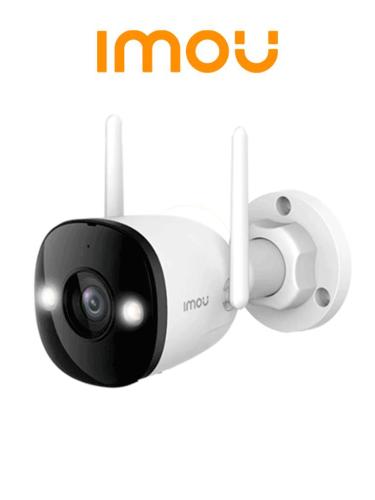 CAMARA IMOU Bullet 2E 5Mp IPC-K3DN-5H0WF - Cámara IP Bullet WiFi de 5MP tiene micrófono integrado - 102°, H.265, 2.8mm, IR 30m, IP67 y ranura MicroSD