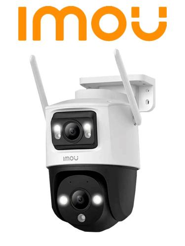 CAMARA IMOU Cruiser Dual 6MP IPC-S7XN-6M0WED IP PT Wifi Dual de 6 MP/Lente Fijo de 3 MP y Lente PT de 3 MP/30M IR/Micro y Altavoz Integrado/con IA -