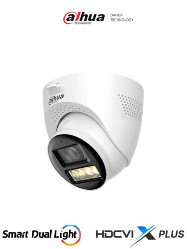 Cámara DAHUA  HAC-HDW1200TQ-IL-T - cámara domo de 2 megapíxeles, HDCVI Xplus, iluminador dual inteligente, audio bidireccional, apertura de 111°, iluminació