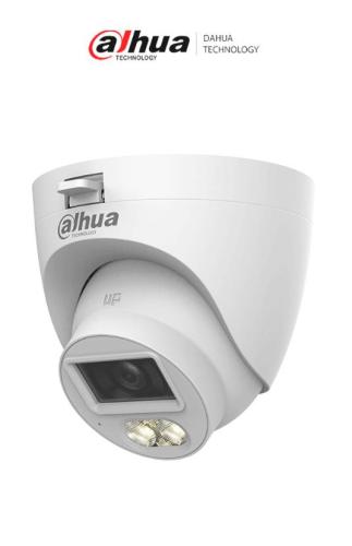 Cámara DAHUA HDW1500CLQN-IL-A-S3-DIP - cámara domo de 5 mp, iluminación dual + full color, lente de 2.8mm, 106°, 30 mts de ir, micrófono integrado, ip67