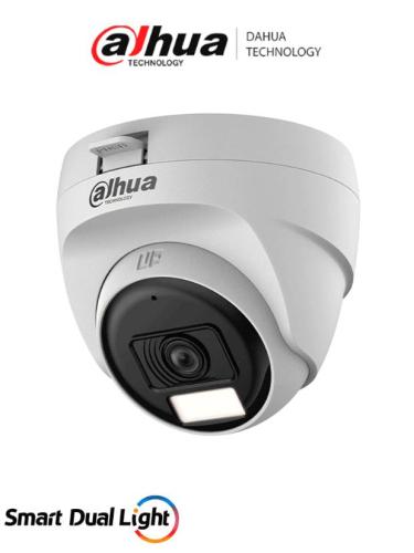 Cámara DAHUA DH-HAC-T1A51N-U-IL-A - cámara domo de 5mp, lente de 2.8mm, 106°, iluminación dual, Micrófono, ir de 25 metros