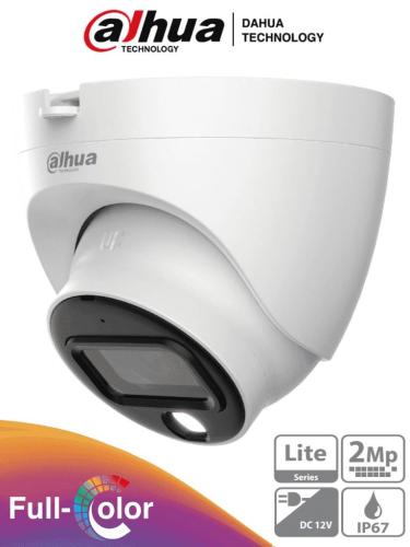 Cámara Domo Full Color DAHUA DH-HAC-HDW1209TLQN-A-LED-0280B-S3 2 MP con lente de 2.8mm y ángulo de 103° -