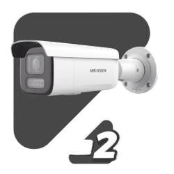 Dual Light + 2 Micrófonos Integrados Bala IP 2 Megapixel / Lente Mot. 2.8 a 12 mm / 60 mts Luz Blanca + 60 mts IR -