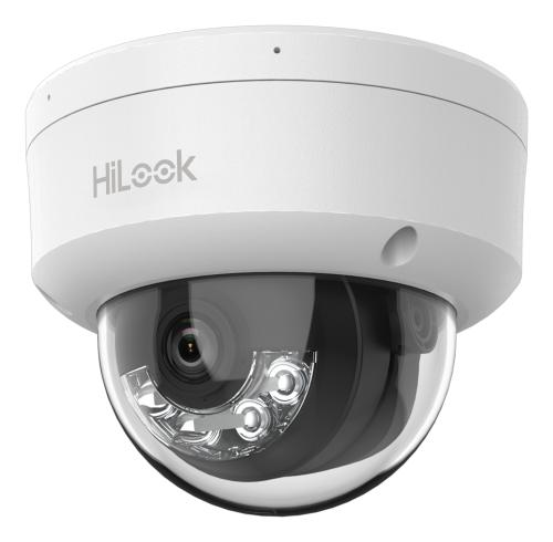 HiLook Series / Domo IP de 2 Megapixel (1080p) / Lente 2.8 mm / 30 mts IR / Micrófono Integrado / Exterior IP67 / PoE -