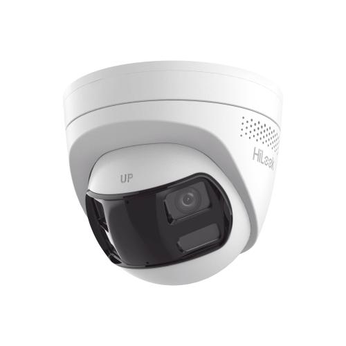 Turret IP 8mp/ Imagen Panorámica 180°/ PoE/ IP67/ Audio Bidireccional/ Alarma Visual y Auditiva Integrada / Smart Supplement Light / Micro SD 512 GB -