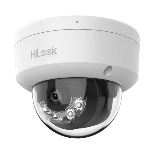 Domo IP de 4mp / Uso en interior / Lente 2.8 mm / 20 mts IR + 20 mts Luz Blanca / Micrófono Integrado / ACUSENSE Lite / PoE / dWDR / H.265+ / ONVIF -
