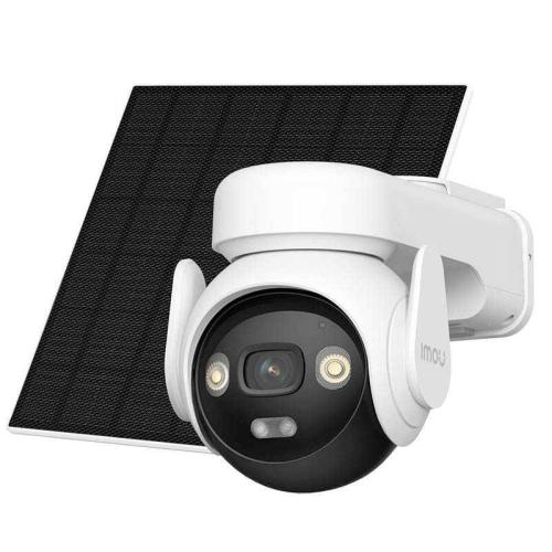 La cámara IPC-B7ED-5M0TEA-AM/FSP14 es un kit AOV PT 5MP diseñado para exteriores sin necesidad de conexión eléctrica - soporta grabación 24/7 con AOV