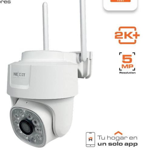 Cámara PTZ Wi-Fi® NEXXT modelo NHC-OP10/ Exterior / Resolución 2K+ / zoom digital 6x. /Detección de movimiento - comp. con Alexa, Google