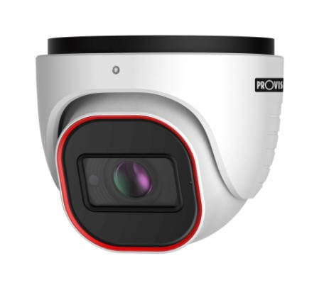 Camara domo IP 8 MP - Lente MVF 2.8-12mm (102°-32.1°), IR hasta 40 mts, DDA, microfono, Check Point, WDR, SD(256GB), PoE, IP67