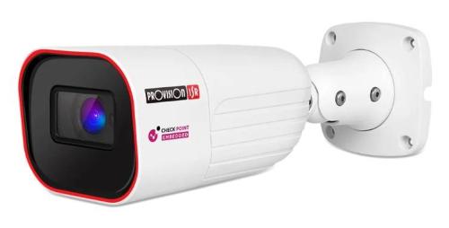 Camara bala IP 8 MP - Lente MVF 2.8-12mm (96-32°), de dia detecta hasta 80 a250mts/Reconoce: 16 a55mts/Idetifica: 8 a27 mts, IR 40 mts, metadata