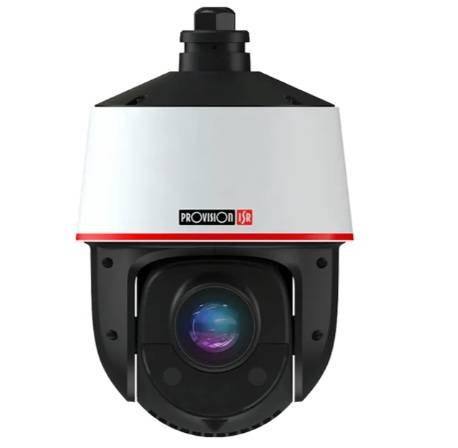 Camara  PTZ IP 2 MP - Zoom Optico de 25x, IR hasta 300 metros, Rango panoramico 360°, Rango de inclinacion 185°, PoE, Onvif, IP66