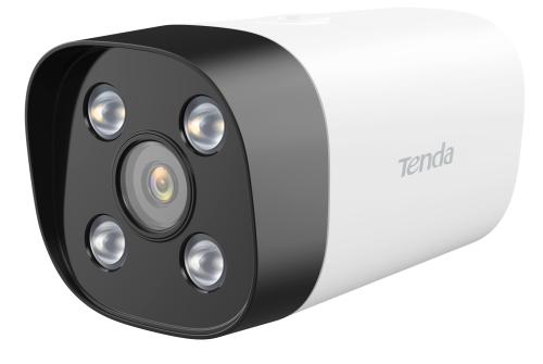 Camara formato bala con lente optico de 4MP (2560 * 1440) de alto rendimiento en interiores y exteriores - permite uso de NVR y monitoreo mediante app.