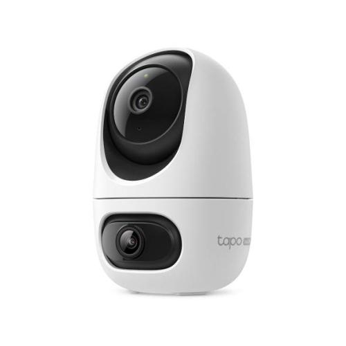 Cámara de seguridad con doble lente y función Pan/Tilt -