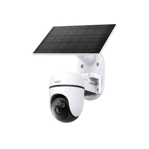 Kit de cámara de seguridad con movimiento Pan/Tilt alimentado por energía solar -