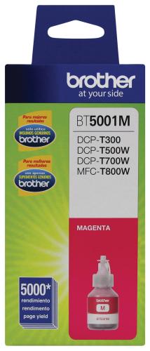 Botella de tinta Brother BT5001M magenta - rendimiento aproximado 5, 000 páginas, compatible con DCPT220, DCPT520DW, DCPT720DW, MFCT920DW