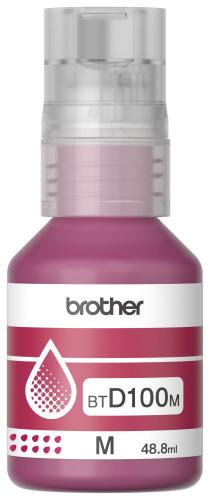 Botella de tinta Brother BTD100M magenta - rendimiento aproximado 5, 000 páginas, compatible con DCPT230, DCPT530DW, DCPT730DW, MFCT930DW