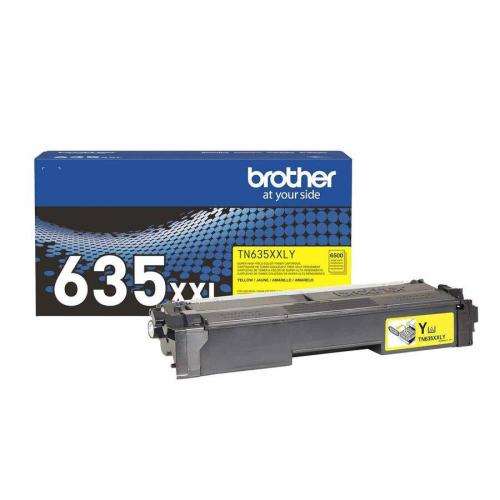 Tóner Brother Valor TN635XXLY amarillo - rendimiento aproximado 6, 500 páginas, compatible solo con MFCL8730CDW