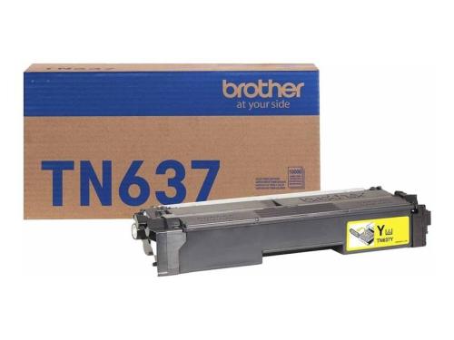 Tóner Brother Valor TN637Y amarillo - rendimiento aproximado 10, 000 páginas, compatible con HLL8570CDW, MFCL8730CDW, MFCL8970CDW
