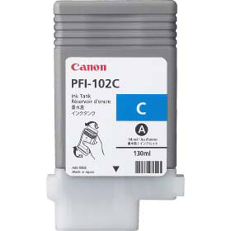 Tanque de Tinta CANON PFI-102 C - Cian, Inyección de tinta