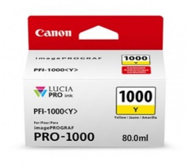 Tanque CANON PFI-1000 Y - Amarillo
