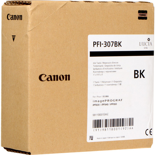 Tanque CANON PFI-307 BK - Negro